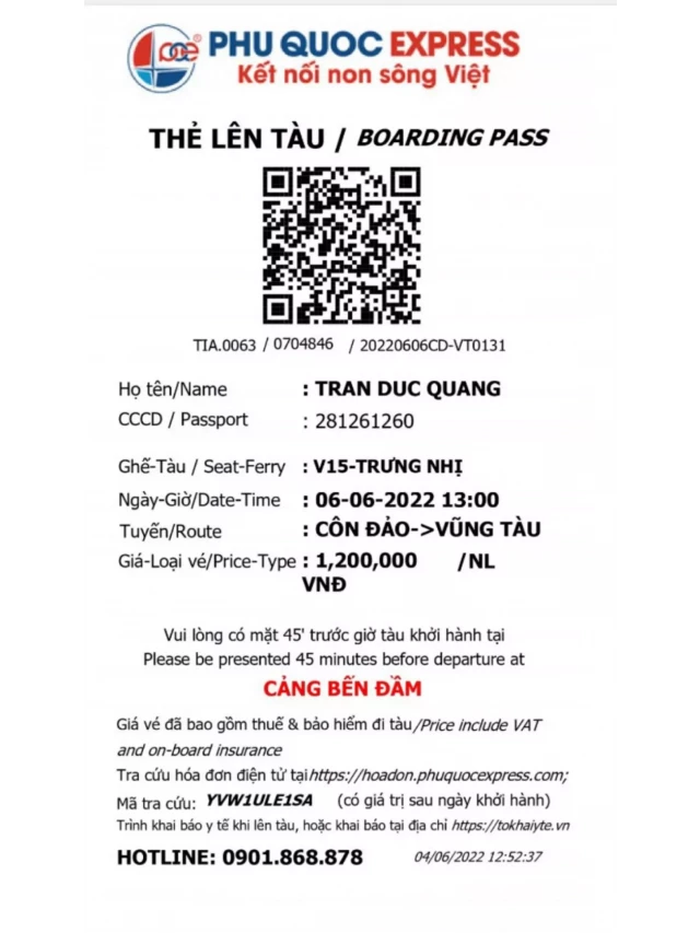   Đặt vé tàu cao tốc từ Hà Tiên đến Phú Quốc (Tàu Phú Quốc Express)